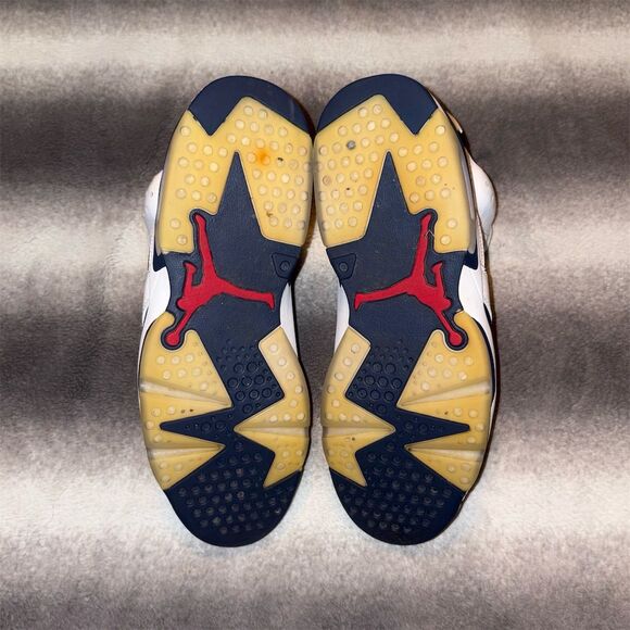 🚫SOLD🚫 Air Jordan 6 Retro Olympic 2024 White, Varsity Red, Midnight Navy - Picture 7 of 9